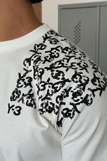 Мужская белая футболка Y-3 Yohji Yamamoto   