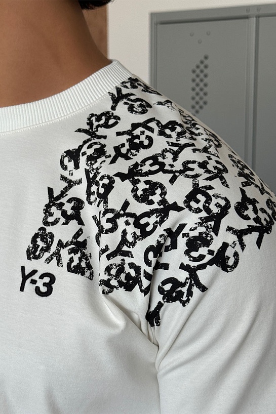 Мужская белая футболка Y-3 Yohji Yamamoto
