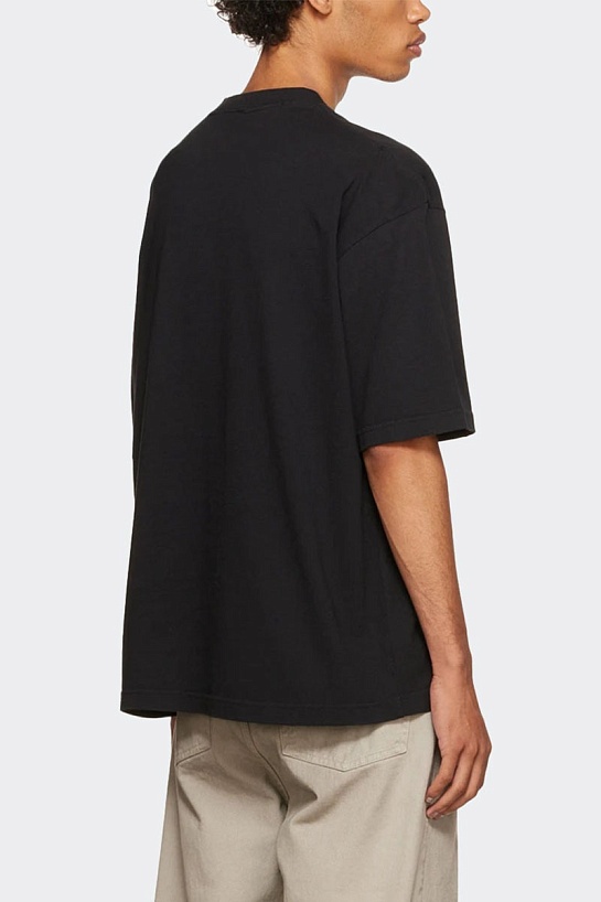 Футболка чёрного цвета Balenciaga script logo