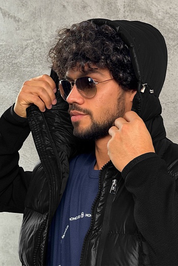 Куртка с вязаными рукавами Moncler   