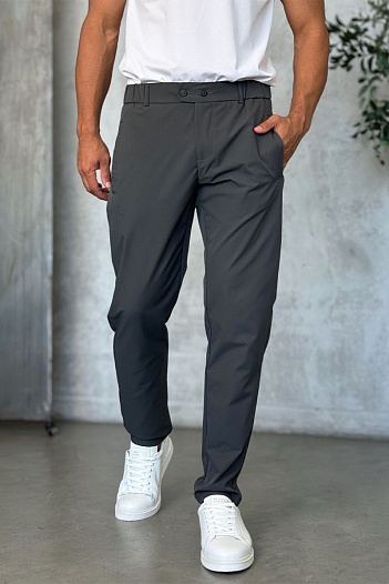 Мужские брюки цвета хаки Zilli slim fit   