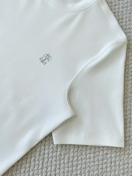 Мужская белая футболка Brunello Cucinelli Premium