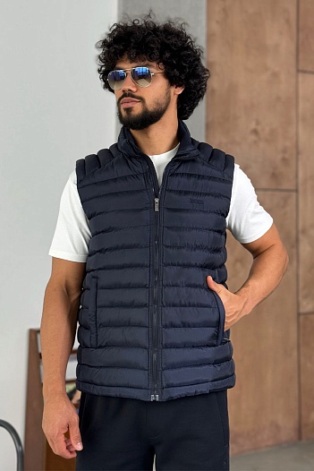 Мужской синий жилет Hugo Boss   