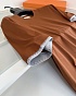 Мужская коричневая футболка Hermes premium