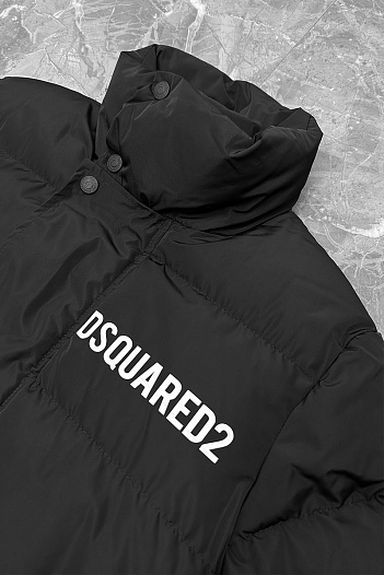 Мужская утеплённая куртка Dsquared2 чёрного цвета   