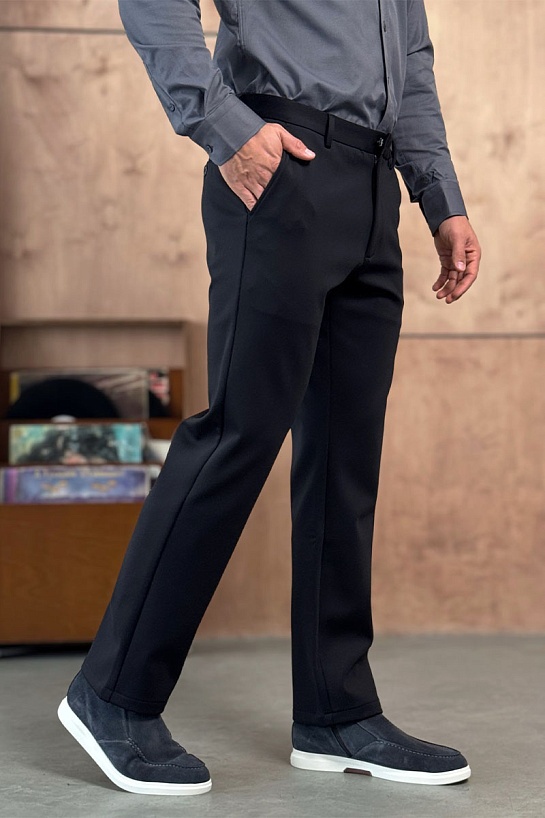 Утеплённые брюки Zegna чёрного цвета