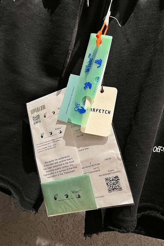 Мужские чёрные шорты Off-White