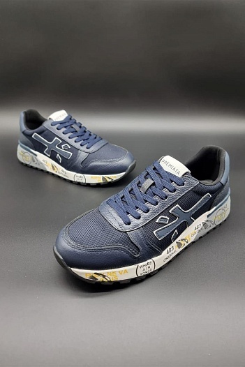 Комбинированные кроссовки Premiata Mick - Blue   