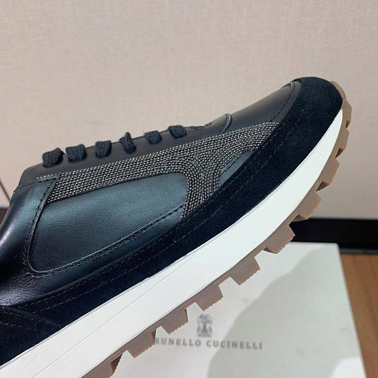 Женские кожаные кроссовки Brunello Cucinelli premium