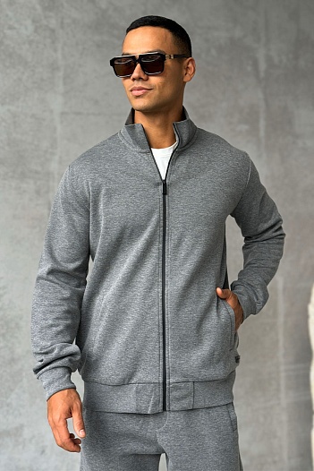 Мужской спортивный костюм Zegna серого цвета   