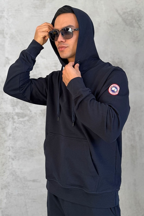 Тёмно-синее худи Canada Goose Huron
