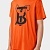 Оранжевая оверсайз футболка Burberry Rabbit Print
