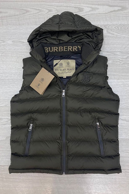 Мужской тёмно-зелёный жилет Burberry