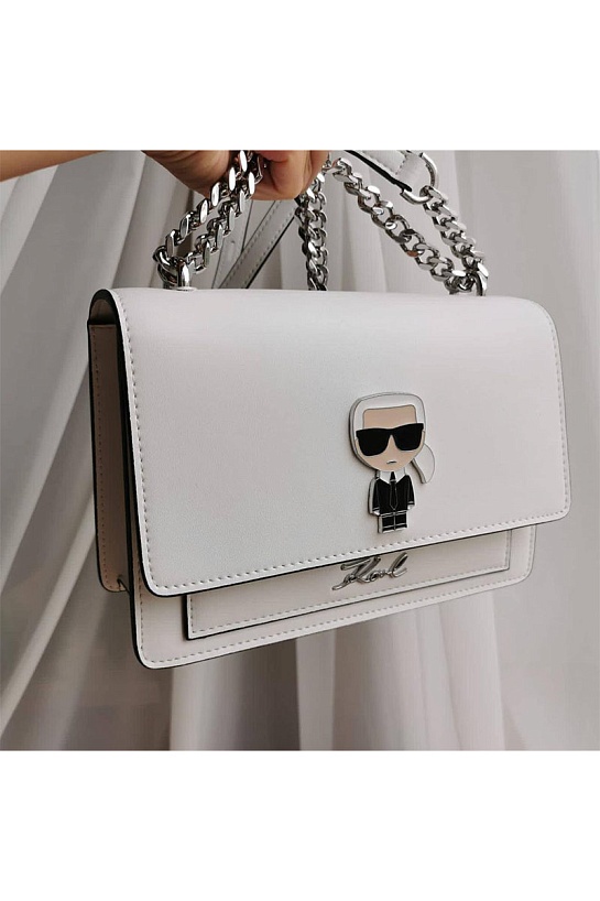 Кожаная сумка Karl Lagerfeld K/Ikonik Metal Lock 22x16 см (2 расцветки)