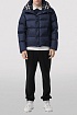 Синяя куртка со съёмными рукавами Burberry Lockwell logo-patch