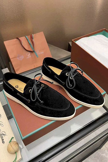 Женские замшевые лоферы Loro Piana premium   