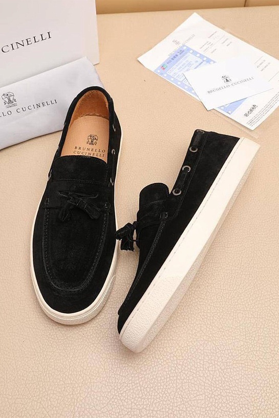 Мужские замшевые лоферы Brunello Cucinelli