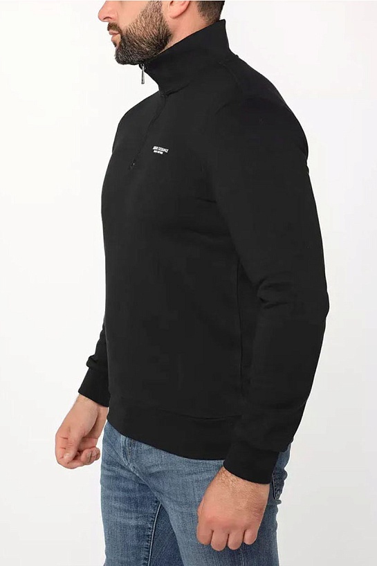 Мужской джемпер Armani Exchange zip-neck - Black