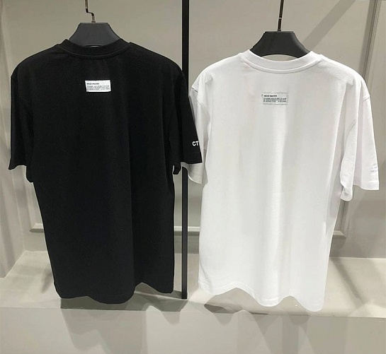 Белая оверсайз футболка Heron Preston Split Light Herons