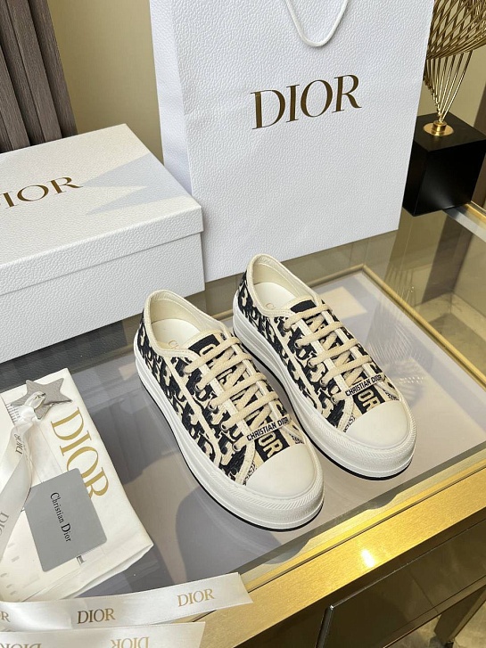 Женские кеды на платформе Dior Walk'n' premium