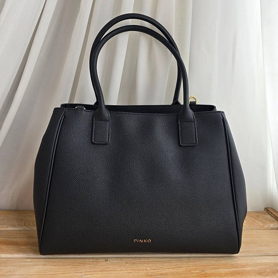 Кожаная сумка Tote 37x29 см - Black