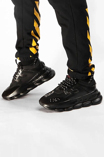 Кроссовки Versace Chain Reaction 2 Chainz - Black   