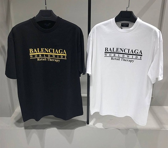 Чёрная оверсайз футболка Balenciaga