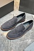 Замшевые лоферы Brunello Cucinelli - Dark Grey