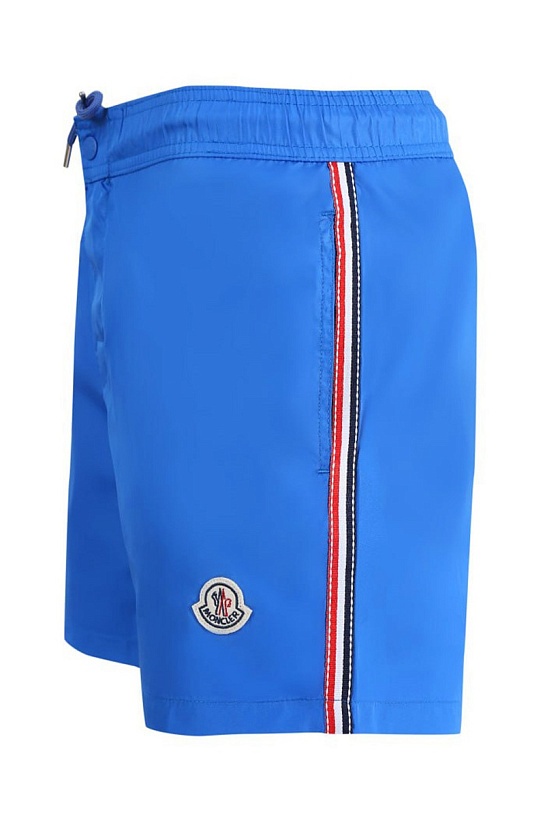 Мужские чёрные шорты Moncler logo-patch