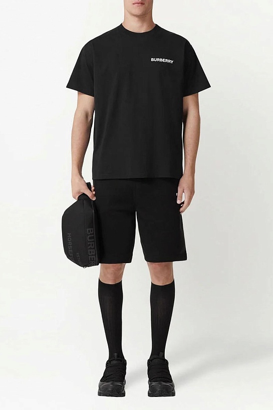 Чёрная футболка Burberry Rutherford Ekd