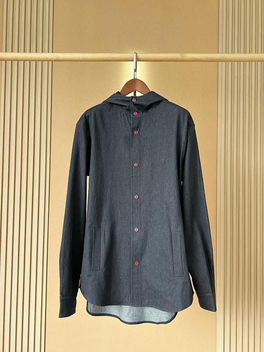 Мужская рубашка Kiton Premium - Grey Denim