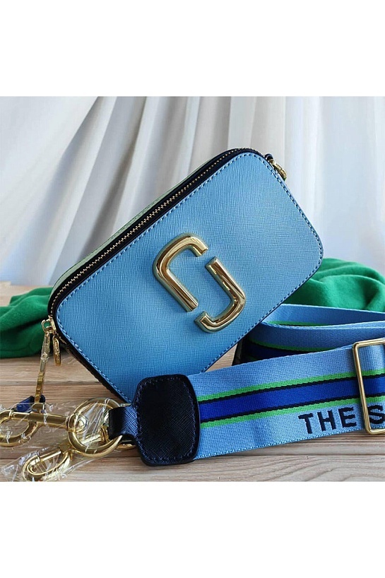 Кожаная сумка Marc Jacobs Snapshot 19x11 см - Blue