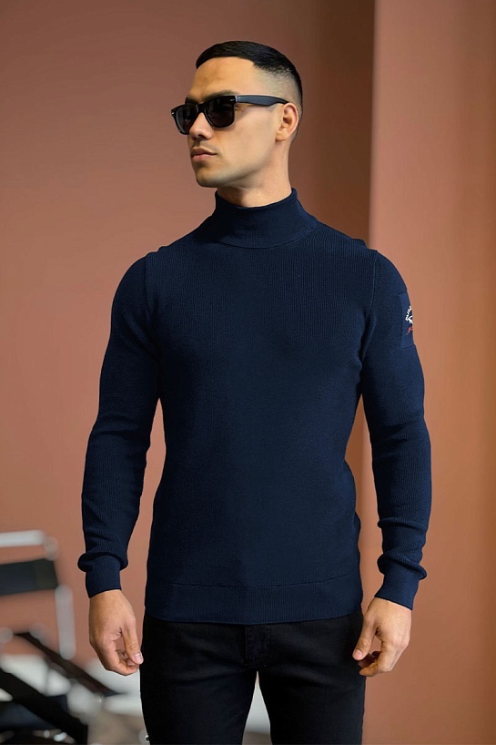 Мужской тёмно-синий свитер Paul & Shark