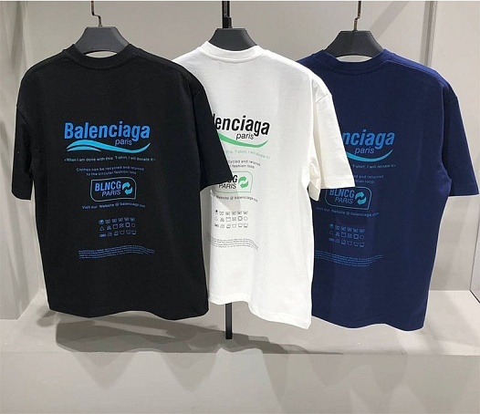 Оверсайз футболка Balenciaga Recycle - White   