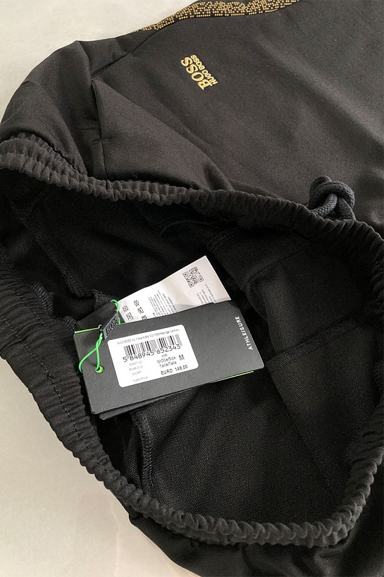 Мужские чёрные шорты Hugo Boss