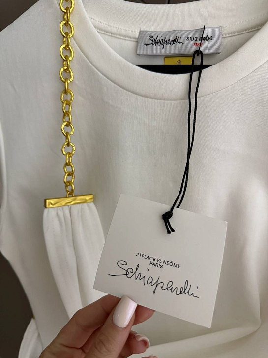 Женская базовая футболка Schiaparelli premium - White