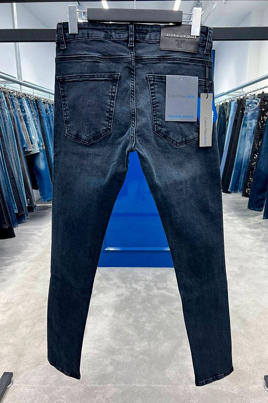 Мужские тёмно-серые джинсы Calvin Klein