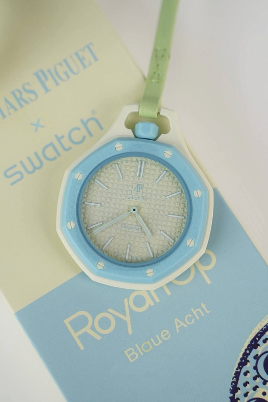 Часы Audemars Piguet x Swatch "Royal Pop" Blaue Acht premium
