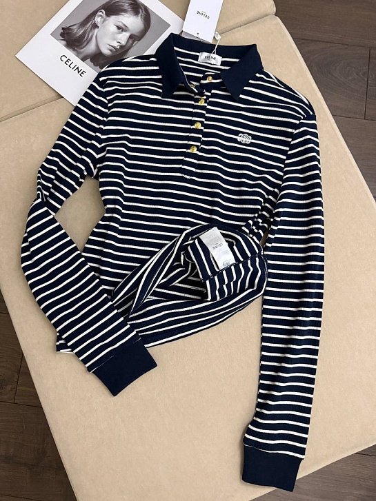 Женское поло с длинным рукавом Celine premium