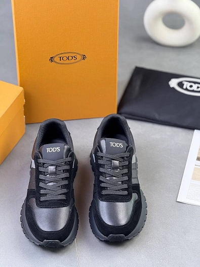 Мужские кроссовки Tod's чёрного цвета   