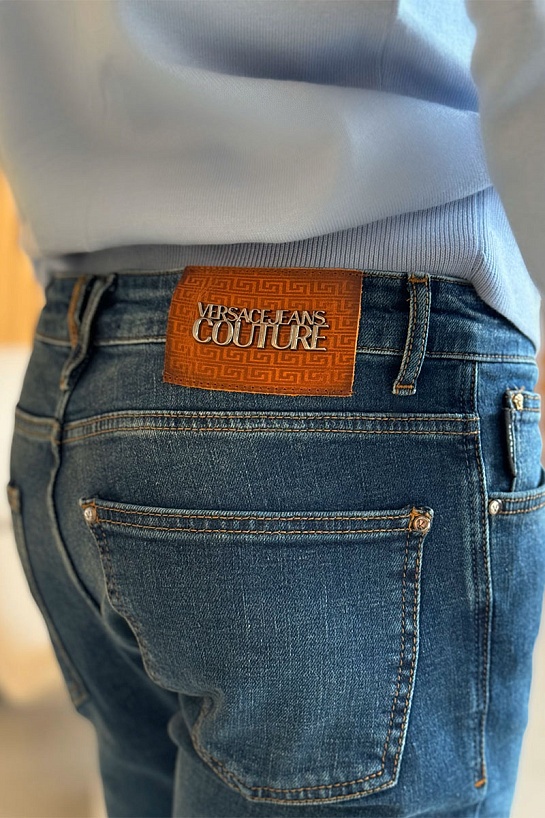 Мужские джинсы синего цвета Versace Jeans Couture