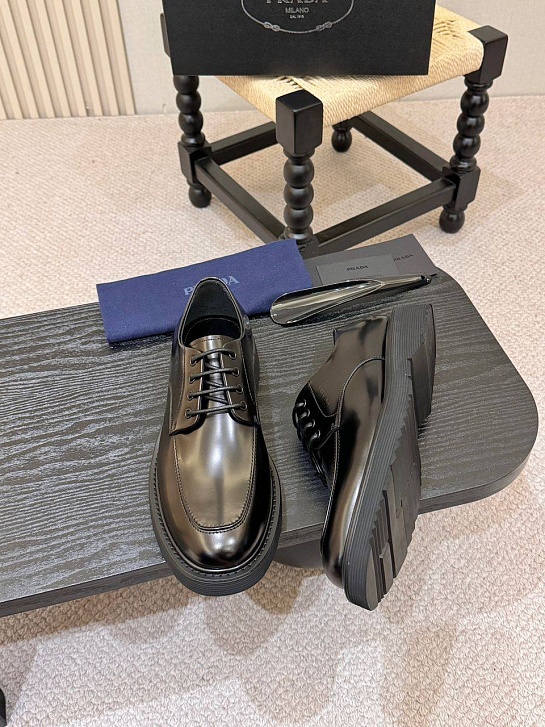 Лакированные ботинки Prada premium - Black