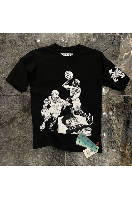 Чёрная оверсайз футболка  Air Jordan x Off-White