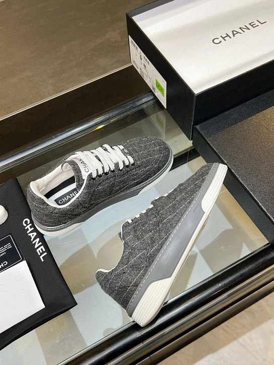 Женские кроссовки Chanel Tweed premium