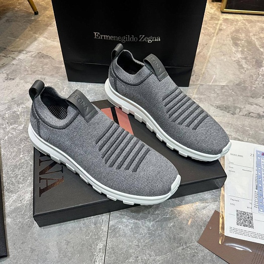 Мужские текстильные кроссовки Ermenegildo Zegna   