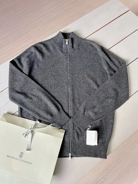 Кашемировый свитер Brunello Cucinelli Premium - Dark Grey