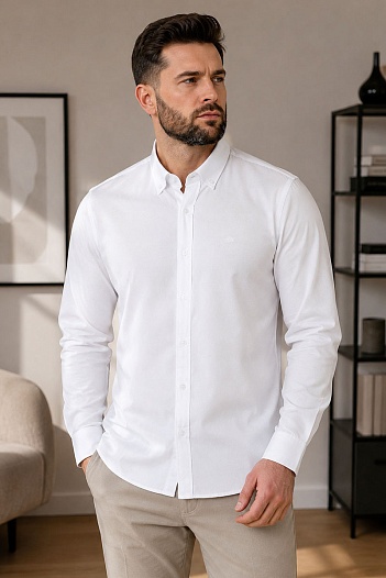 Мужская белая рубашка Armani Exchange   