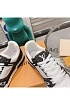 Женские кожаные кроссовки Louis Vuitton Trainer Monogram - White / Black