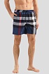 Мужские синие шорты Burberry check