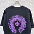 Чёрная оверсайз футболка Chrome Hearts premium